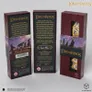 Three Lord of the Rings dice set boxes with visible dice and text.