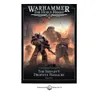 A cover for the "Journal Tactica: The Isstvan V Dropsite Massacre, Part One" features a dramatic illustration of several Space Marines in dark armor, poised for battle. The background showcases a fiery, chaotic scene, hinting at the intensity of the conflict. The title is prominently displayed at the bottom, framed by ornate borders that reflect the Warhammer aesthetic.