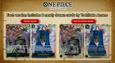 Three One Piece Card Game cards: Saint Shamrock, Loki, Gold Foil Parallel Version.
