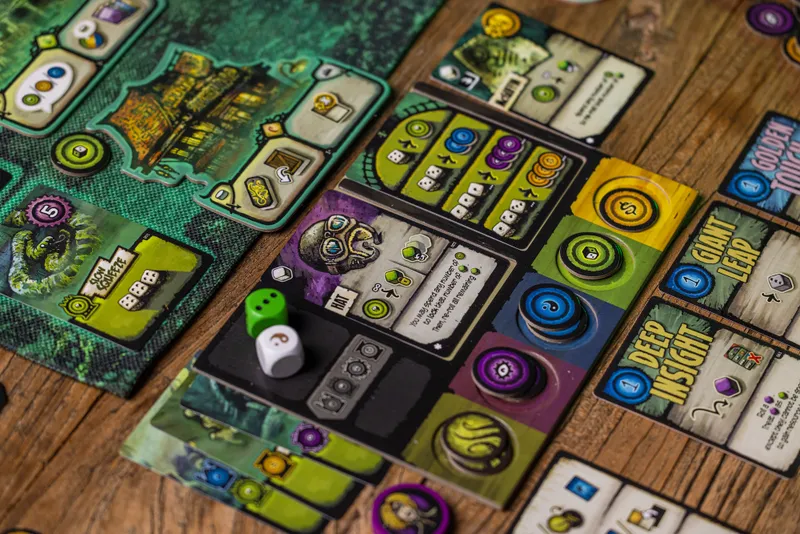 Ancient Terrible Things: Reawakened close up of player board