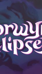 The title "Lorwyn Eclipsed" is prominently displayed in stylized, flowing white and pink lettering against a dark, swirling background that transitions from deep purple to black. The design evokes a mystical and enchanting atmosphere, reflecting the themes of the Magic: The Gathering expansion. The overall aesthetic suggests a blend of light and shadow, aligning with the dual worlds of Lorwyn and Shadowmoor.