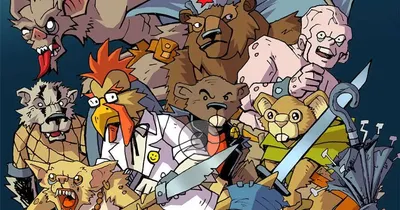 "ARMAGEDDON OUTTA HERE GONZO MUTANT GUIDE" with cartoon mutants and animals.