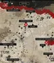 A detailed map of the Warhammer 40,000 universe, highlighting key locations such as Armageddon, Elysia, and Catachan, among others. The map features a mix of dark and light colors, with a prominent red area indicating conflict zones. Various stars and symbols mark significant points, while labels identify the locations, providing a sense of the expansive and tumultuous setting of the Warhammer 40,000 lore.