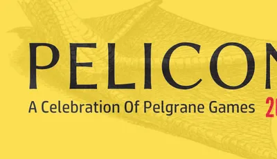 The Pelicon Banner adding 'A Celebration of Pelgrane Games' as the byline.