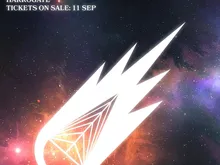 Airemaggeddon 11-14 March 2027 Harrogate Tickets on sale: 11 Sep, white logo, space background