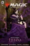 Woman in purple dress with crown, hand on chin, starry background, text "UNTOLD STORIES"