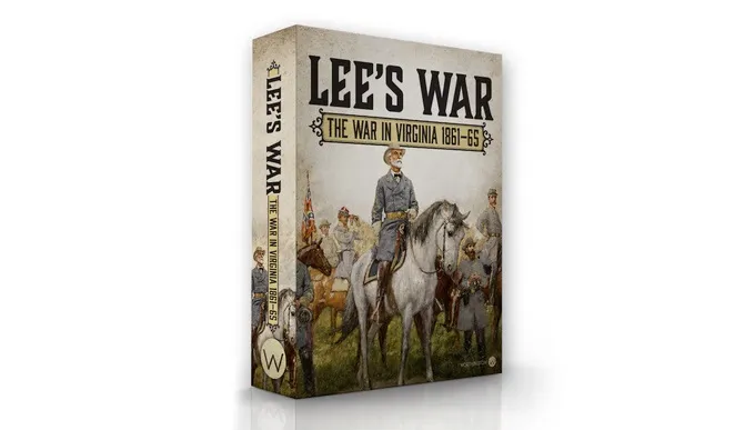 "Lee's War: The War in Virginia 1861-65" box with Civil War scene.