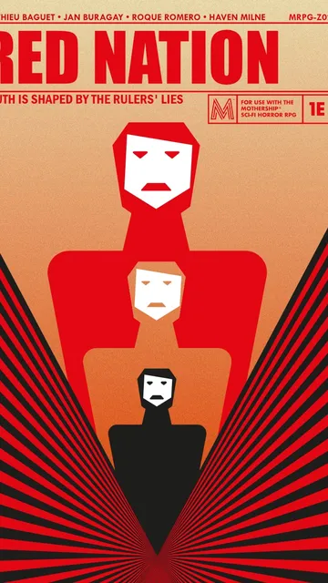 Red Nation cover: stylized red figure with two white masked faces, text "RED NATION TRUTH IS SHAPED BY THE RULERS' LIES"