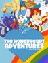 Cartoon animals in colorful outfits, text: THE HONEYHEART ADVENTURES