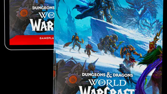 Two Dungeons & Dragons World of Warcraft book covers on a black background.
