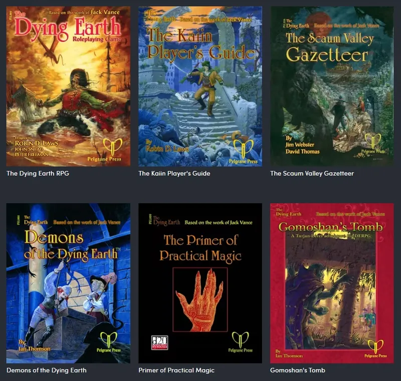 "The Dying Earth Roleplaying Game book cover"