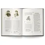 Open book showing two illustrated character portraits labeled "Angus Glenbrae" and "Jane Abbott" with brief descriptions beneath each.