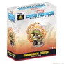 Box for the Marvel Crisis Protocol Miniatures Game, featuring a green, reptilian creature wrapped around a circular, fiery structure. The box is labeled "Dimensional Terror Terrain Pack" and includes the Marvel Crisis Protocol logo, a small MCP11 sticker, and flags of the UK, France, and Spain. The background shows a faint, blurred image of the same creature and structure.