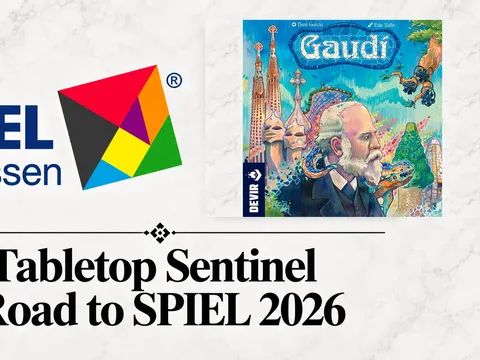 Gaudi game box with colorful Gaudi-inspired art and Sagrada Familia towers.
