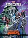 Doctor Doom holding energy, with Rocket Raccoon, Thor, Black Panther, and others. Text: SECRET WARS.