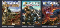 Battletech Empire Alone book cover with two mechs fighting.