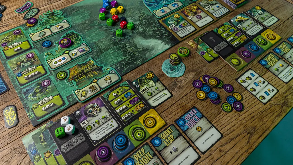 Ancient Terrible Things: Reawakened set up on a table