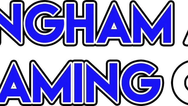 The text features the words "BIRMINGHAM ANIME & GAMING CON" in bold, vibrant blue letters against a contrasting background. The design emphasizes a playful and energetic theme, suitable for an event focused on anime, gaming, and related activities. The letters are stylized, with some featuring unique shapes, enhancing the visual appeal.