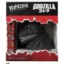 Yahtzee Godzilla box with Godzilla dice cup and red dice.