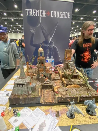 A detailed tabletop display for 