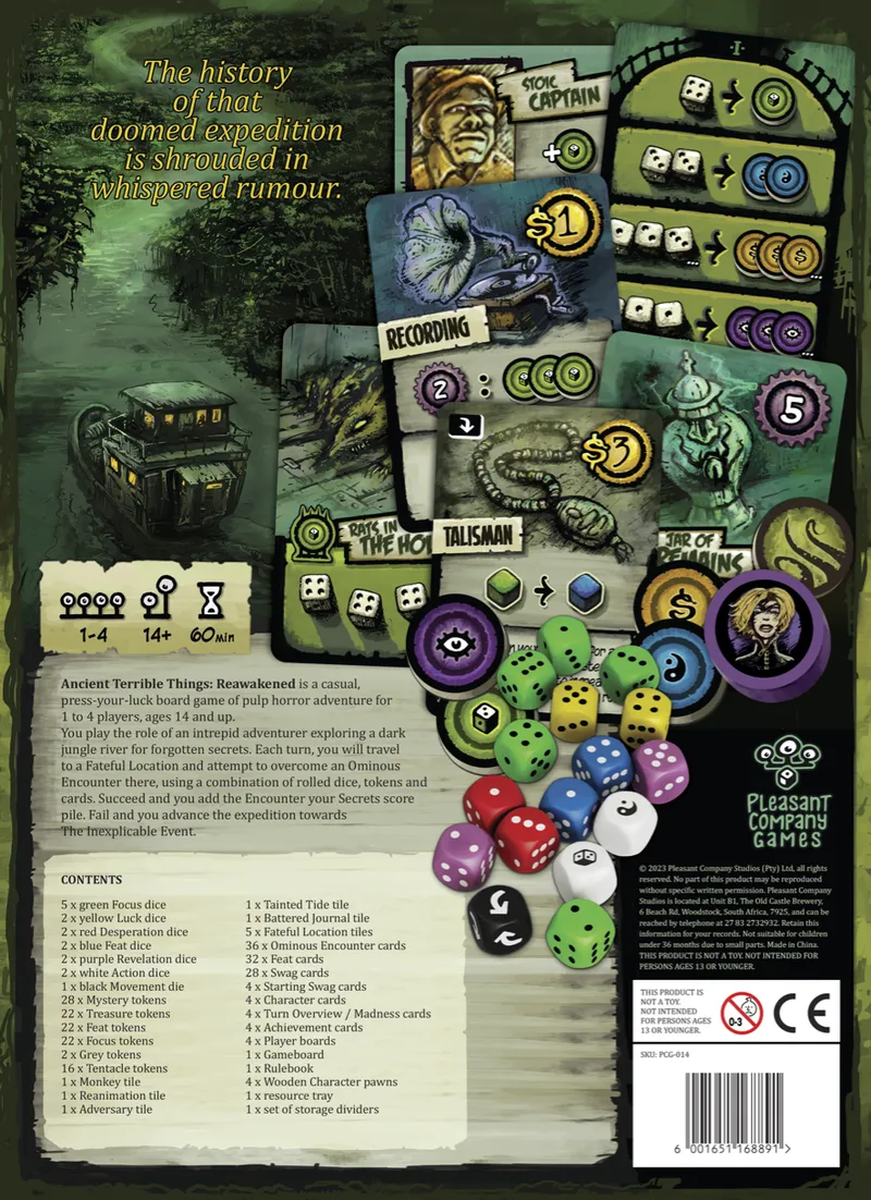 Ancient Terrible Things: Reawakened Box Rear