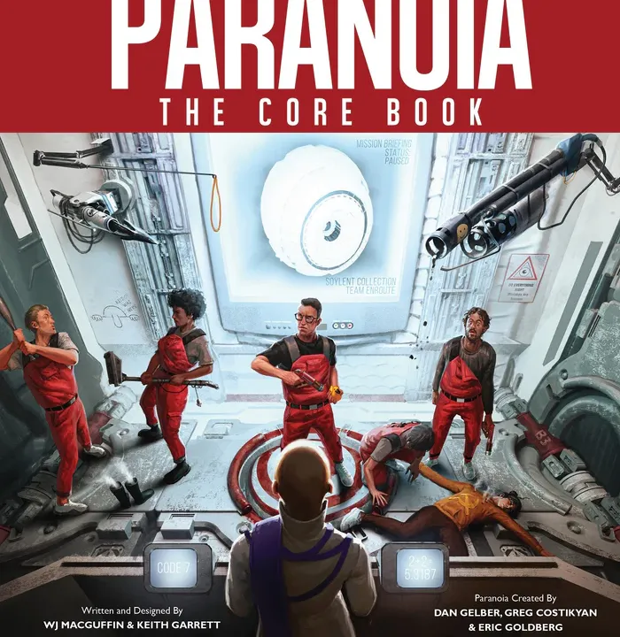 Troubleshooters on a task in front of a TV screen with the Computer Eye