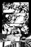 Black-and-white comic panels showing vampires fighting in a bar called "The Dirckman".