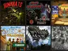 Four tabletop game box covers: Ultimate Horror, Mexico, Wyvern Moor, The Silence Beneath the Silk.