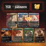 Eight Magic: The Gathering Secret Lair cards displayed. Top row: three cards titled "Fear Me," "Love Me," and "Fear Me, Love Me" with Labyrinth-themed art—characters resembling Jareth and goblin figures.
