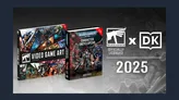 The image features two hardcover books side by side on a light surface. On the left is the "Video Game Art" book, showcasing a collage of vibrant artwork from various Warhammer video games, with a bold black title across the center. On the right is the "Warhammer 40,000 Character Encyclopedia," which has a dark cover adorned with intricate illustrations of characters, along with the author's name, Wade Pryce, at the bottom. The overall presentation highlights the rich visual and narrative elements of the Warhammer universe.