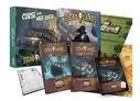 Deadlands books, maps, and a character sheet on a table.