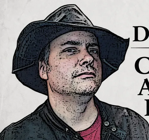 Man in cowboy hat, text: "Darrin P Critical A Desi Perspe"