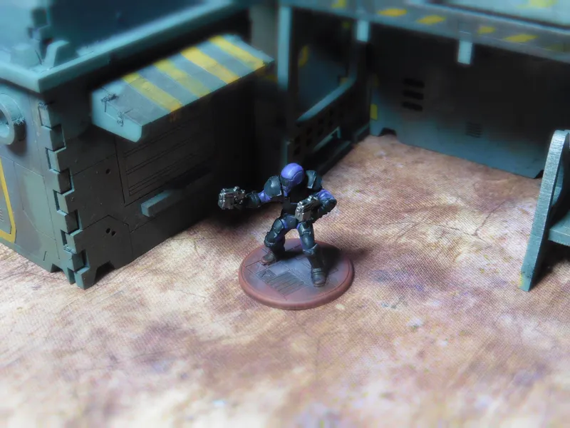 Hero Forge 3D Printed miniature on a Final Games UK 30mm Round Base