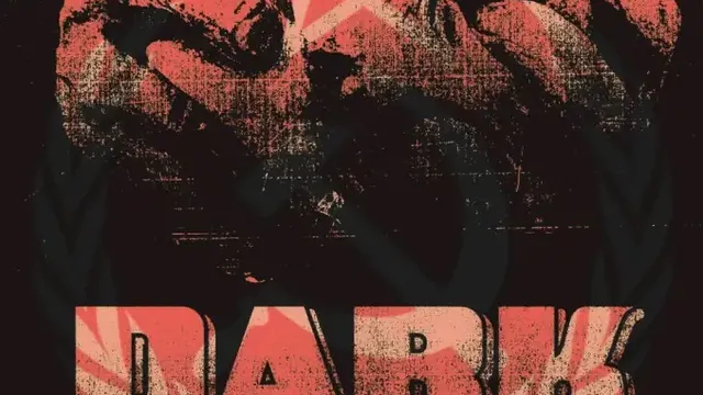 Red silhouette of a figure with a star, text "DARK LENINGRAD"