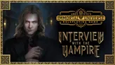 A man with long brown hair, pale skin, and a serious expression, wearing a dark suit jacket, purple tie, and white shirt. Dark, ornate background with partial text reading "IMMORTAL" and "Renegade Game Studios" logo.