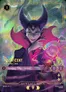 Maleficent holding a glowing orb, text "MALEFICENT Biding Her Time"