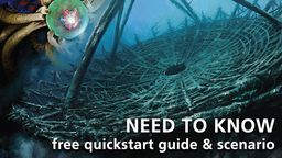 On the left we have someone checking a phone, on the right covering 80% of the image is a strange land with the words 'Need to know-free quickstart & scenario'