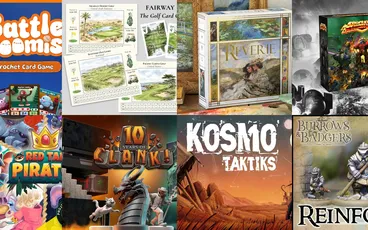 Golf cards, Reverie box, 10 Years of Clank!, Kosmo Taktiks