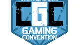A hexagonal logo features the text "CANTERBURY" at the top, with "CGC" prominently displayed in large, bold letters in the center. Below, the words "GAMING CONVENTION" are written in a smaller, stylized font. The logo is primarily in shades of blue, with a textured background that adds depth.