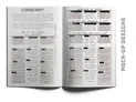 Two-page spread of a tabletop roleplaying game supplement titled "CONSCRIPT" for the game *Mothership*. The layout resembles a survey or flowchart with questions and multiple-choice answers, each associated with a numerical value.

Left page:
- Header text reads "CONSCRIPT" in large, bold letters.
- Section titled "WHAT GOT YOU THROUGH BASIC TRAINING?" with options:
  - Paranoia: "A friend... it would have been easier if they did."
  - Discipline: Strength of mind.
  - Anger: Hatred of the system you were forced to serve.
- Section titled "ROLL D10" with a list of outcomes numbered 1 to 15, describing various experiences or traits, such as:
  - "You cannot deal with other people’s laziness or sloppiness."
  - "Everything in life keeps the machine moving."
  - "You cannot stand figures of authority."
  - "You turned that hate into a controlled anger."

Right page:
- Header text reads "MOTHERSHIP CONSCRIPT."
- Section titled "WHERE WERE YOU POSTED?" with options