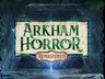 Arkham Horror Remastered sign with dark, misty background
