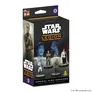 A box for the "Imperial High Command" expansion for Star Wars: Legion features artwork of several Imperial officers, including a blue-skinned character, likely Grand Admiral Thrawn, and other commanders in military attire. The box design includes the Star Wars logo prominently at the top, with the title "IMPERIAL HIGH COMMAND" displayed below. The background showcases a dark, futuristic setting, emphasizing the military theme of the expansion.