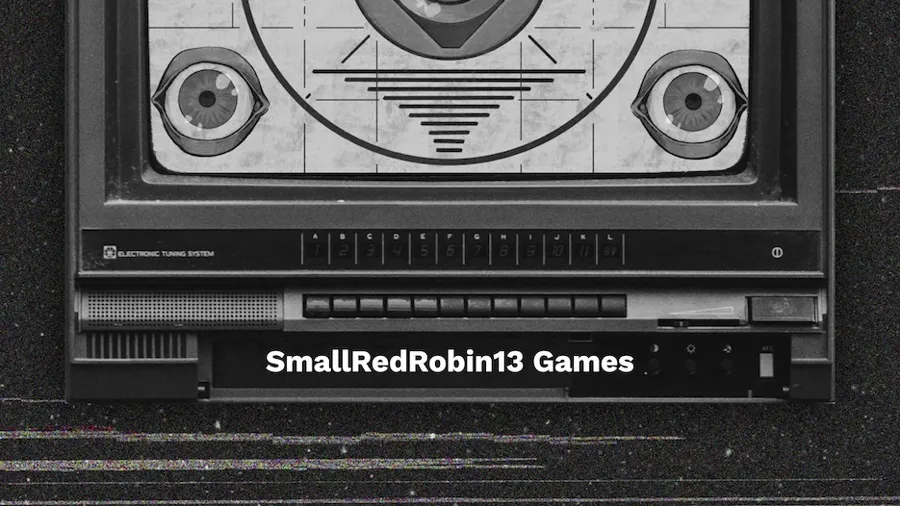 Black-and-white CRT television set displaying a stylized graphic. On the screen are four large, cartoonish eyes arranged around a circular target pattern resembling a radar or sonar display. Below the screen, the words “Electronic Tuning System” are printed on the TV’s front panel. Above the TV, a white sign with bold, uneven black lettering reads “PILOT EPISODE” at the top and “A Time To Drop Hack” below it.