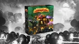 Space King board game box with futuristic battle scene and glowing title text
