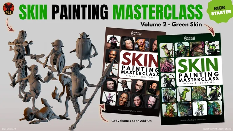 PAINTING MASTERCLASS Volume 2 - Gre, SKIN PAINTING MASTERCLASS Volume 1 - Skin Tones, miniatures, book covers