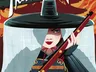 Woman in samurai armor and large hat holding a rifle, text "Thousand Arrows" above.