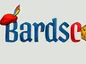 The logo for "Bardscon" features the word "Bardscon" in bold, colorful letters. The letter "B" is adorned with a red bard's hat topped with a vibrant feather, while the letter "d" is accompanied by a yellow twenty-sided die, emphasizing the tabletop gaming theme. The overall design is playful and inviting, reflecting the event's focus on tabletop gaming and community.
