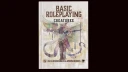 A hardcover book titled "Basic Roleplaying: Creatures" features an intricate cover illustration of a fantastical creature with a mix of human and animal traits, holding a trident. The creature has colorful wings and a detailed, textured body, set against a muted background with abstract patterns. The authors' names, Neil Robinson and Jason Durall, are displayed at the bottom of the cover.