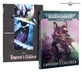 A striking display features two editions of the "Codex: Emperor’s Children" for Warhammer 40,000. On the left, a dark cover showcases a dynamic illustration of a warrior wielding a sword, while the right cover presents a vibrant image of a heavily armored figure with a weapon, both embodying the chaotic essence of the Emperor’s Children. The titles "Codex: Emperor’s Children" are prominently displayed on both covers, emphasizing the focus on this faction's lore and gameplay.