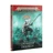 A detailed Battletome titled "Idoneth Deepkin" features a striking cover illustration of a muscular aelf warrior wielding a spear, adorned with a distinctive helmet and armor. The background depicts a tumultuous underwater scene with various aquatic creatures and additional aelves, emphasizing the high-seas theme. The title is prominently displayed at the bottom, with the Games Workshop logo at the top, set against a color palette of greens and blues, evoking a sense of oceanic adventure.